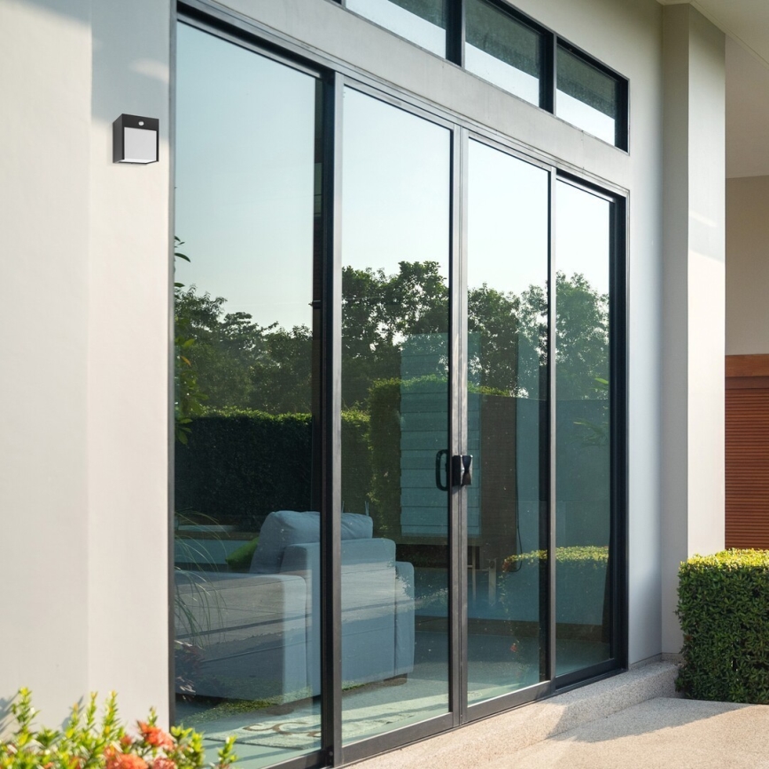 Rabalux - LED zewnętrzna lampa ścienna z czujnikiem LED/12W/230V czarna IP44