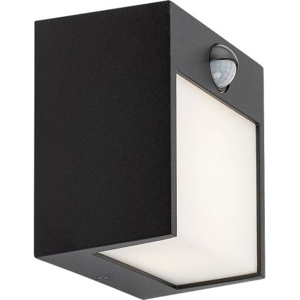 Rabalux - LED zewnętrzna lampa ścienna z czujnikiem LED/12W/230V czarna IP44