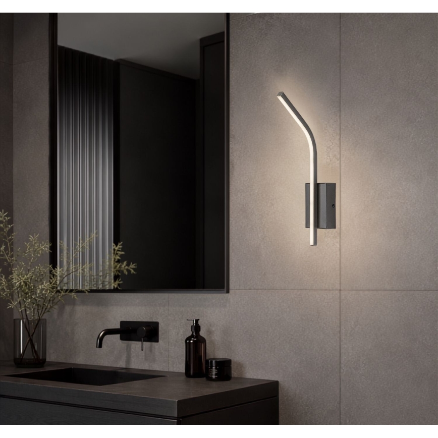 Rabalux - LED kinkiet łazienkowy LED/10W/230V 4000K IP44 antracyt