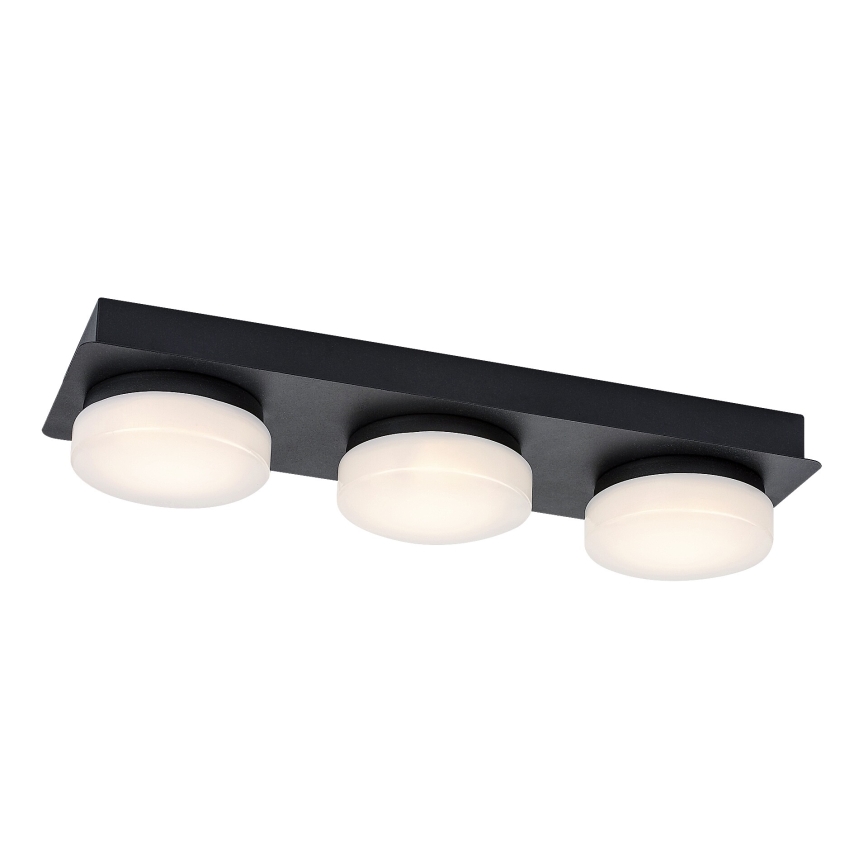 Rabalux - LED Plafon łazienkowy 3xLED/6W/230V IP44 czarne
