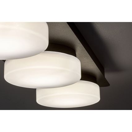 Rabalux - LED sufitowa lampa łazienkowa 3xLED/6W/230V IP44 czarna