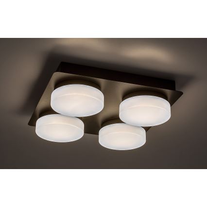 Rabalux - LED Plafon łazienkowy 4xLED/5,2W/230V IP44 czarne