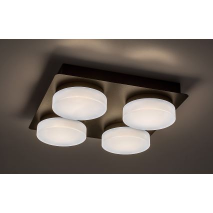 Rabalux - LED Plafon łazienkowy 4xLED/5,2W/230V IP44 czarne