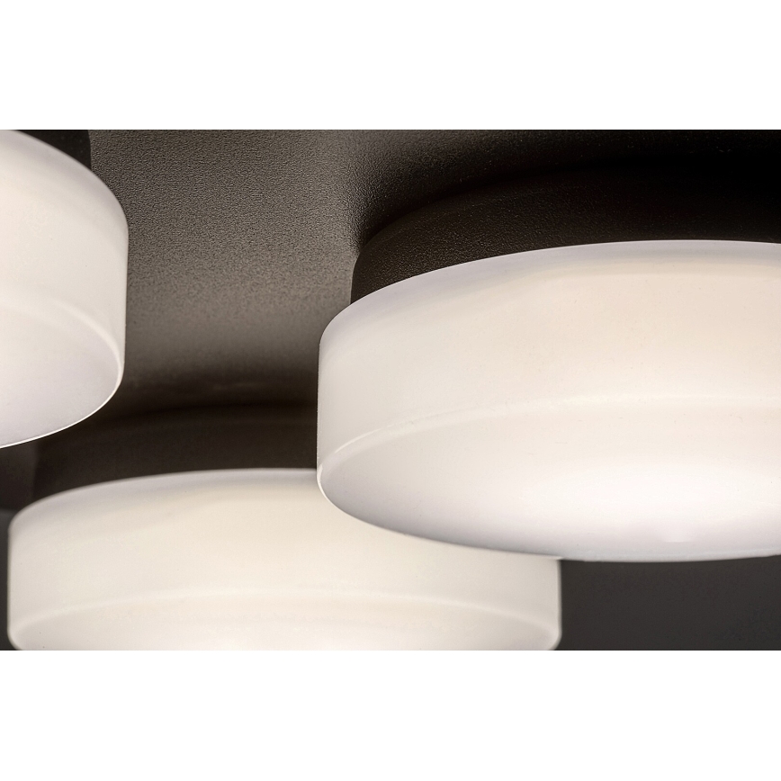 Rabalux - LED Plafon łazienkowy 4xLED/5,2W/230V IP44 czarne