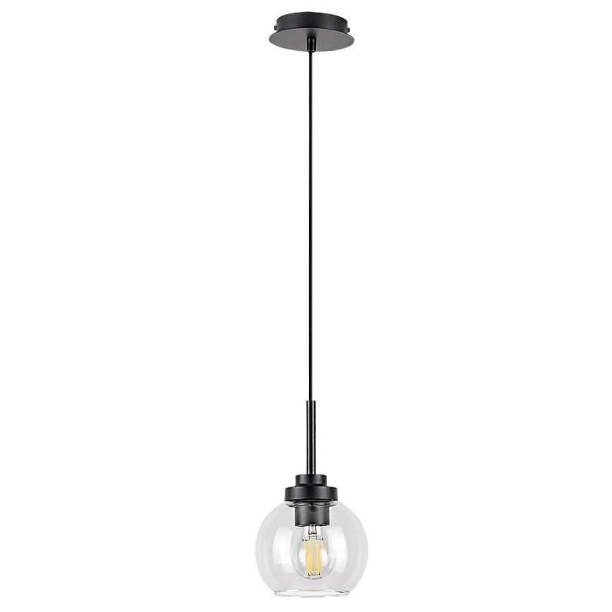 Rabalux - Bathroom żyrandol na lince 1xE27/15W/230V czarne IP44