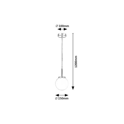 Rabalux - Lampa łazienkowa na linkę 1xE14/40W/230V IP44 chrom błyszczący