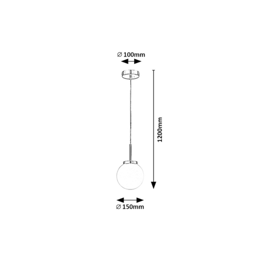 Rabalux - Lampa łazienkowa na linkę 1xE14/40W/230V IP44 chrom błyszczący