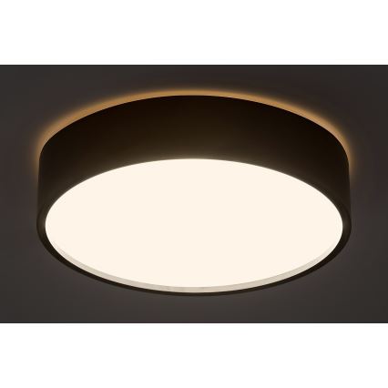 Rabalux - LED Plafon z czujnik LED/19W/230V IP44 4000K śr. 28,5 cm czarne