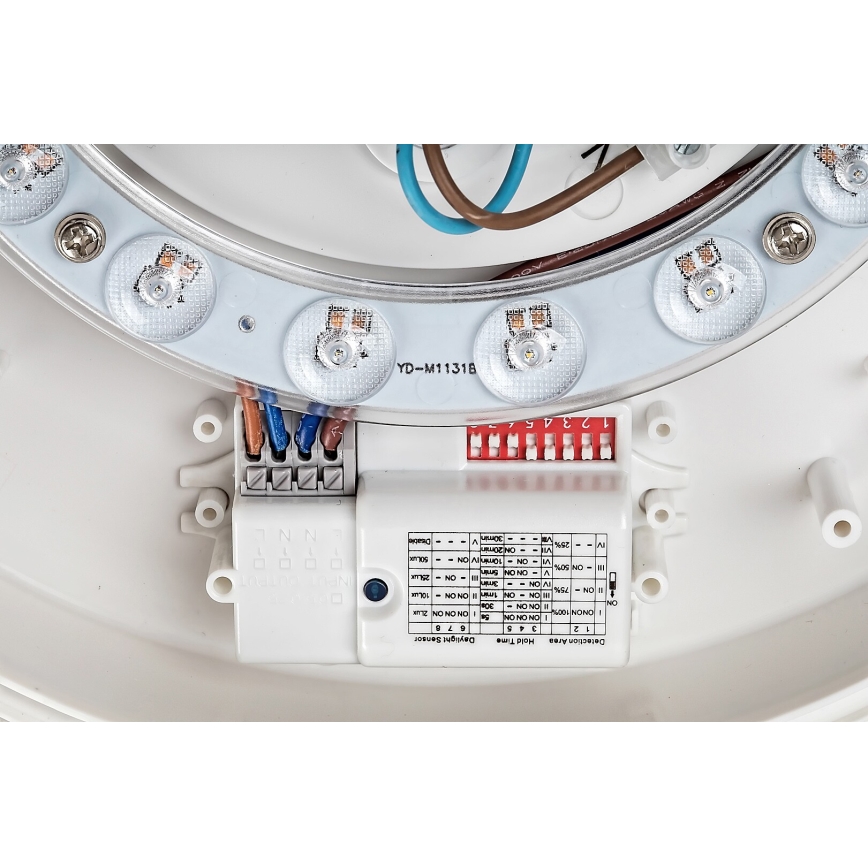 Rabalux - LED plafon z czujnikiem LED/19W/230V IP44 4000K śr. 28,5 cm biały