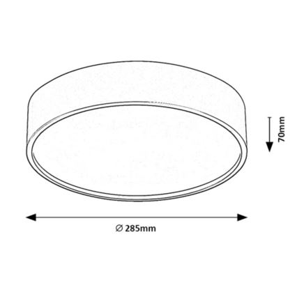 Rabalux - LED plafon z czujnikiem LED/19W/230V IP44 4000K śr. 28,5 cm biały