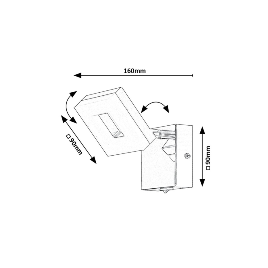 Rabalux - LED Kinkiet łazienkowy LED/5W/230V 4000K IP44
