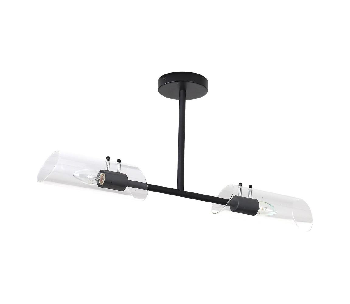 Rabalux 75028 - Żyrandol łazienkowy TEODORO 2xE14/12W/230V IP44 czarny