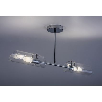 Rabalux - Żyrandol łazienkowy na drążku 2xE14/12W/230V IP44 chrom błyszczący