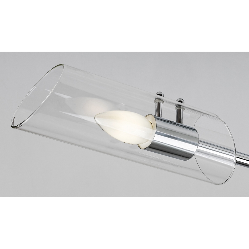 Rabalux - Żyrandol łazienkowy na drążku 2xE14/12W/230V IP44 chrom błyszczący