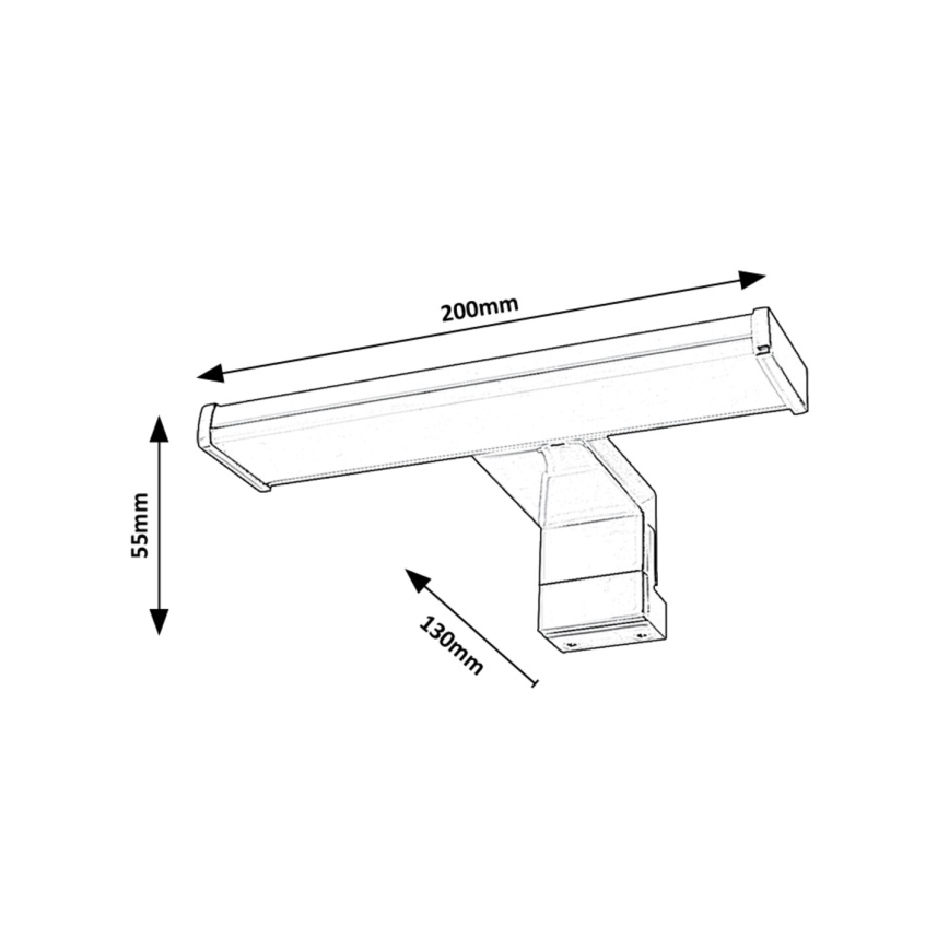 Rabalux - LED Łazienkowe oświetlenie lustra LED/4W/230V IP44