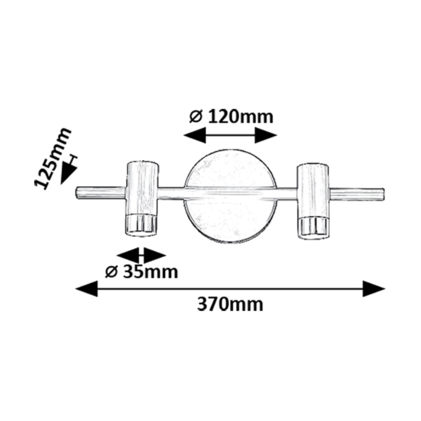 Rabalux - LED Kinkiet punktowy 2xLED/3W/230V 4000K