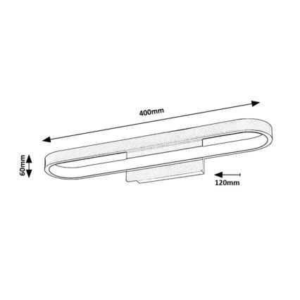 Rabalux - LED oświetlenie łazienkowe do lustra LED/15W/230V IP44 40 cm