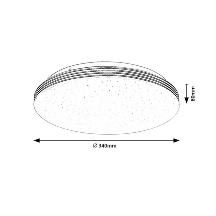 Rabalux - LED plafon łazienkowy LED/18W/230V IP44 Ø 34 cm