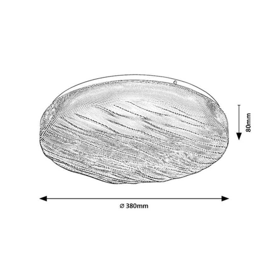 Rabalux - Plafon LED do łazienki, 24 W, 230 V, IP44, 4000 K, średnica 38 cm