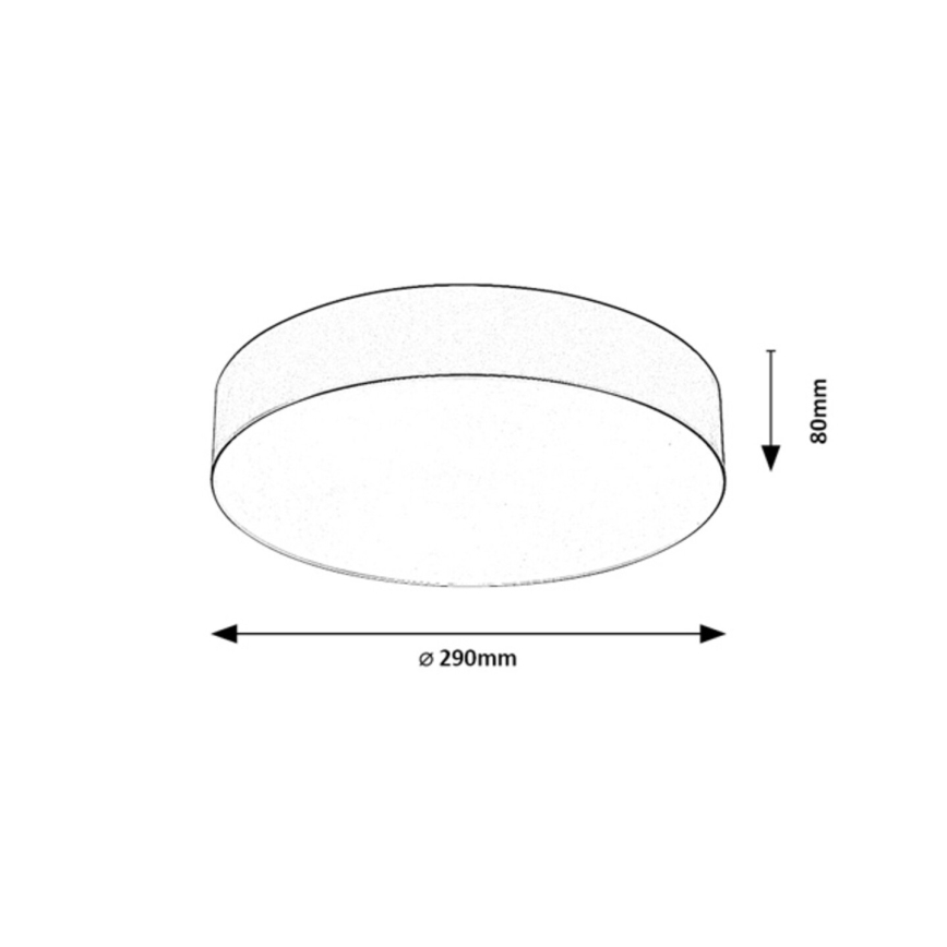 Rabalux - Zewnętrzna oprawa sufitowa 2xE27/9W/230V Ø 29 cm IP43 beżowa