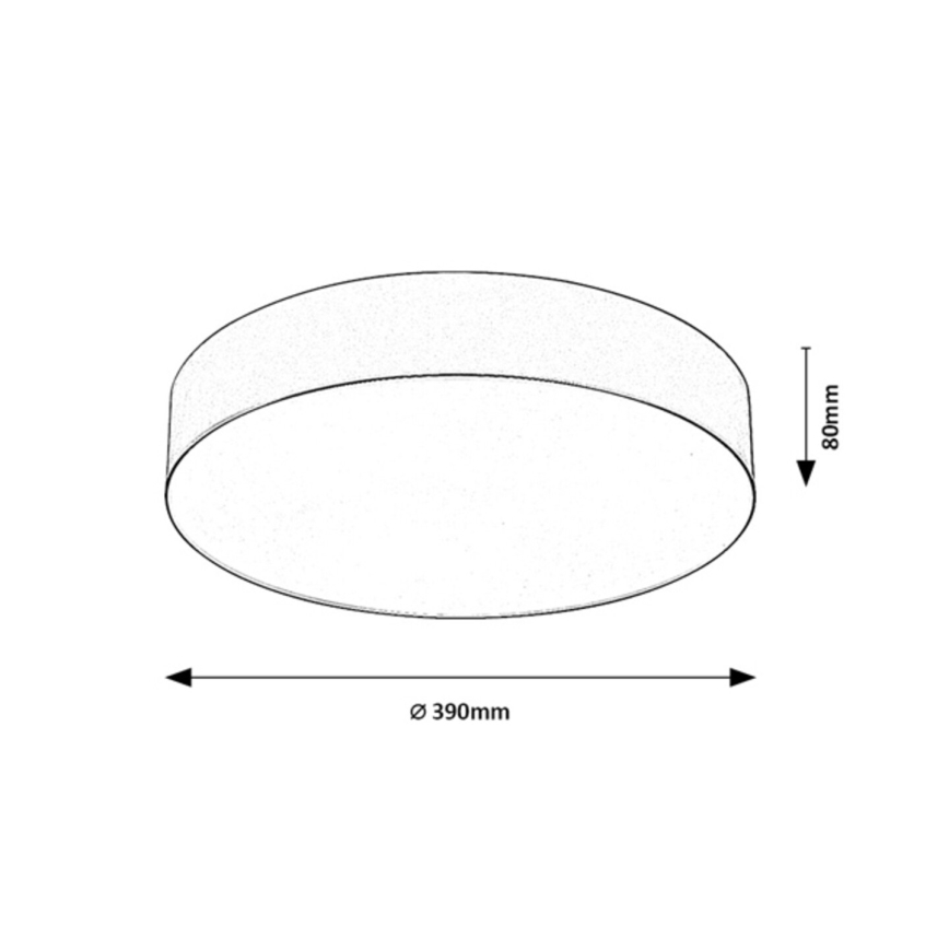 Rabalux - Zewnętrzna lampa sufitowa 3xE27/9W/230V śr. 39 cm IP43 beżowa