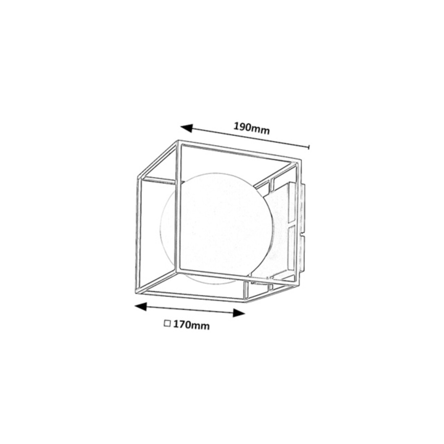 Rabalux - kinkiet zewnętrzny 1xE14/15W/230V IP44 złoty