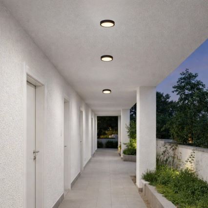 Rabalux - Oprawa sufitowa łazienkowa LED/7W/230V Ø 12 cm IP44 czarna