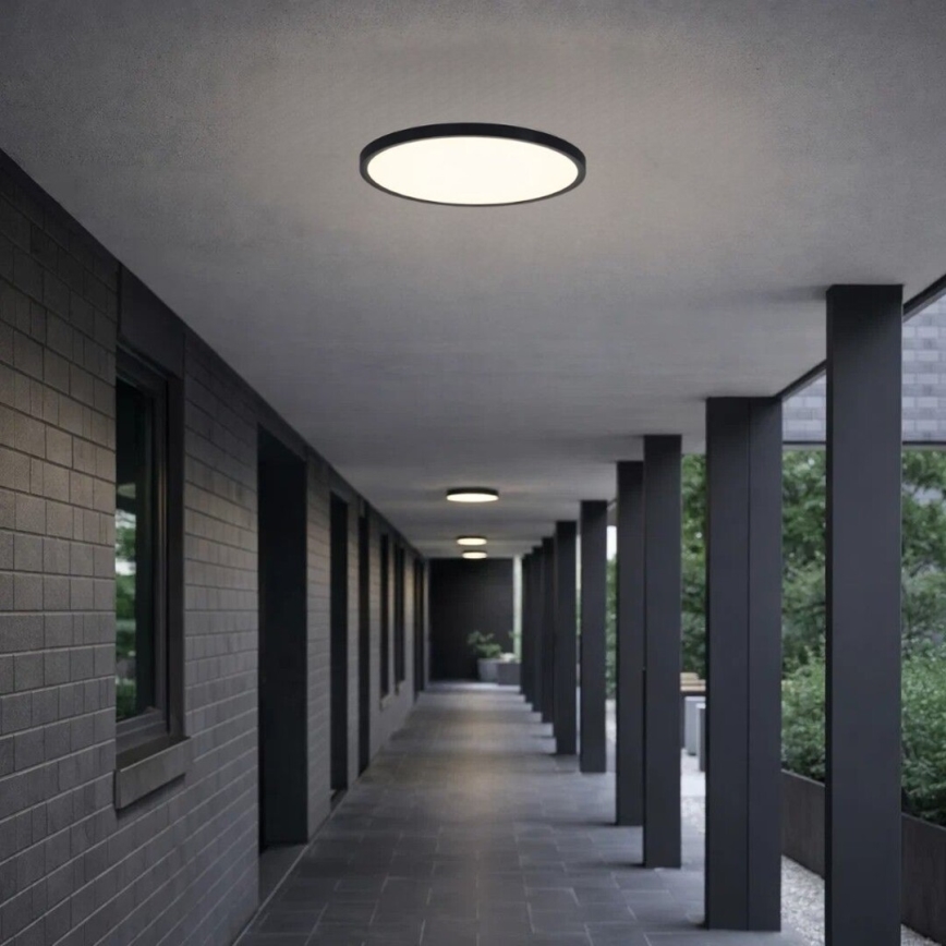 Rabalux - Oprawa sufitowa LED do łazienki LED/18W/230V 3000/4000/6000K Ø 29 cm IP44 czarna