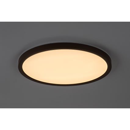 Rabalux - Oprawa sufitowa LED do łazienki, 24 W, 230 V, 3000/4000/6000 K, Ø 40 cm, IP44, brązowa