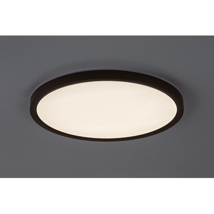 Rabalux - Oprawa sufitowa LED do łazienki, 24 W, 230 V, 3000/4000/6000 K, Ø 40 cm, IP44, brązowa