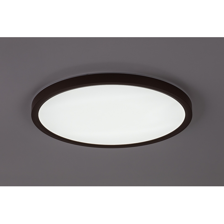 Rabalux - Oprawa sufitowa LED do łazienki, 24 W, 230 V, 3000/4000/6000 K, Ø 40 cm, IP44, brązowa
