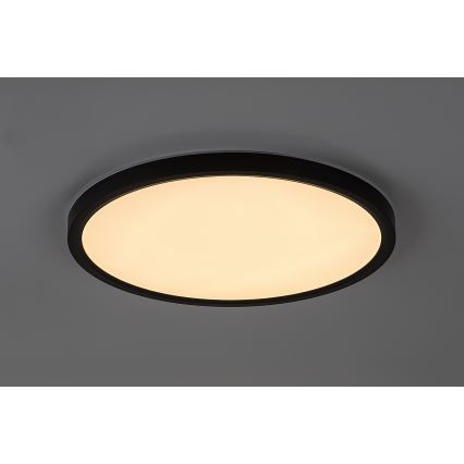 Rabalux - LED Plafon łazienkowy LED/24W/230V 3000/4000/6000K śr. 40 cm IP44 czarny