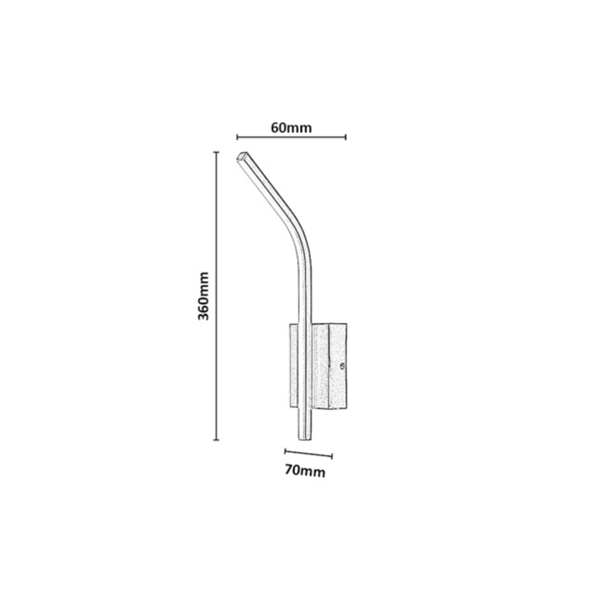 Rabalux - Kinkiet łazienkowy LED/10W/230V 4000K IP44 czarny