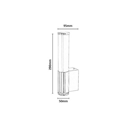 Rabalux - Kinkiet łazienkowy LED/6W/230V IP44 czarny