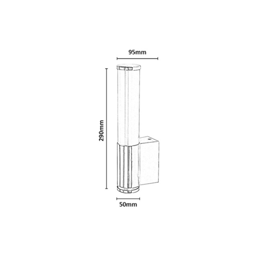 Rabalux - Kinkiet łazienkowy LED/6W/230V IP44 czarny
