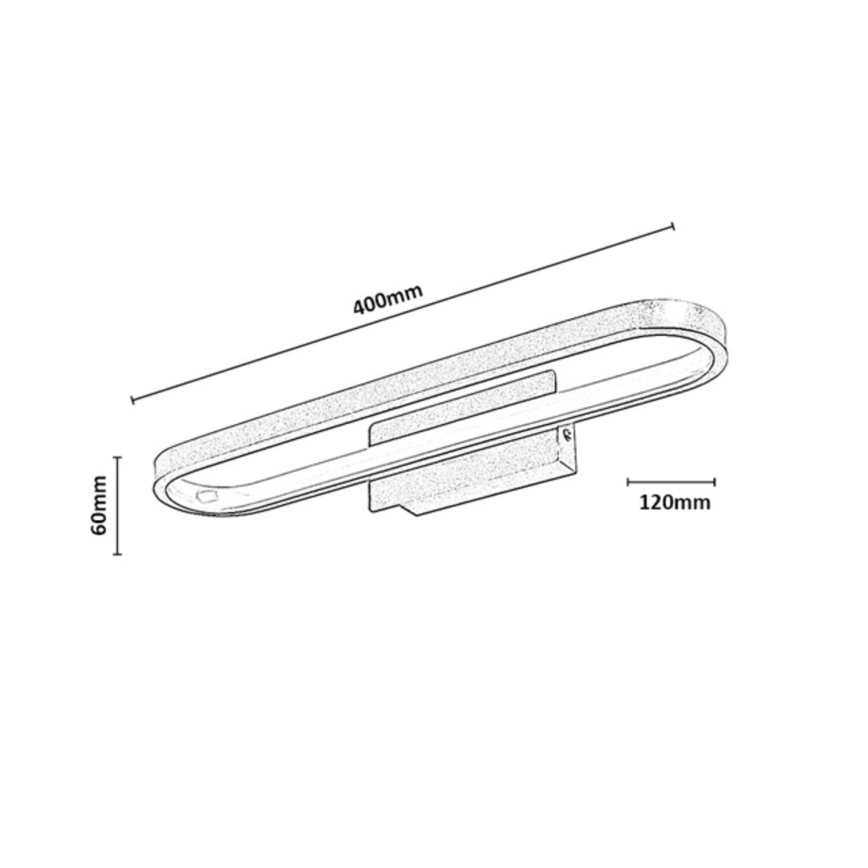 Rabalux - LED Oświetlenie lustra łazienkowego LED/15W/230V IP44 40 cm