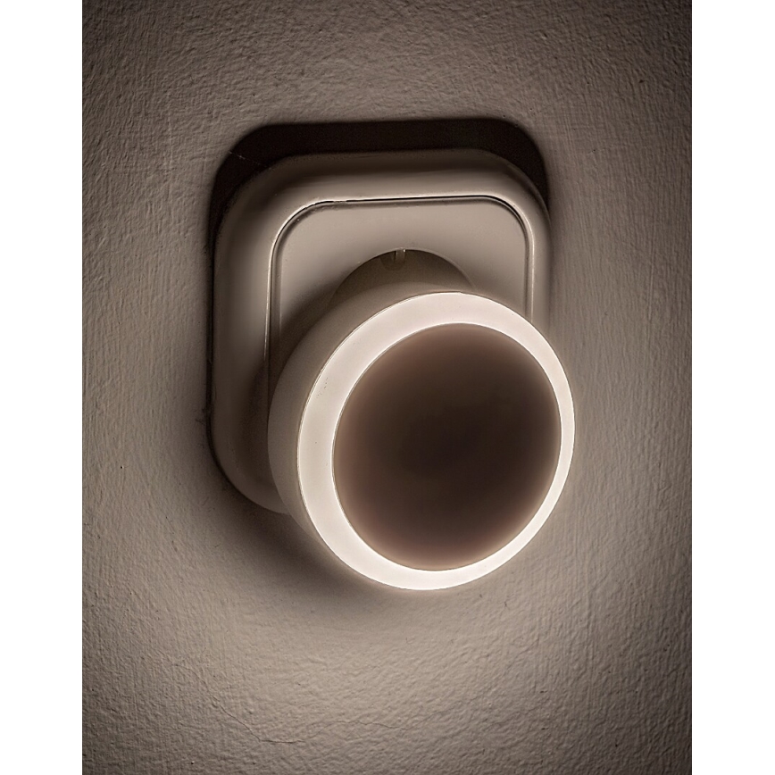 Rabalux - LED Lampka nocna z czujnikiem zmierzchu do gniazdka LED/0,3W/230V 3000K