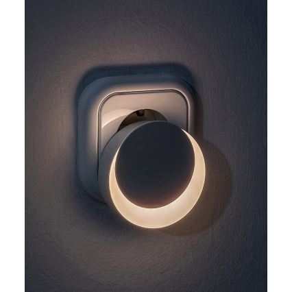 Rabalux - LED Lampka nocna z czujnikiem zmierzchu do gniazdka LED/0,3W/230V 3000K