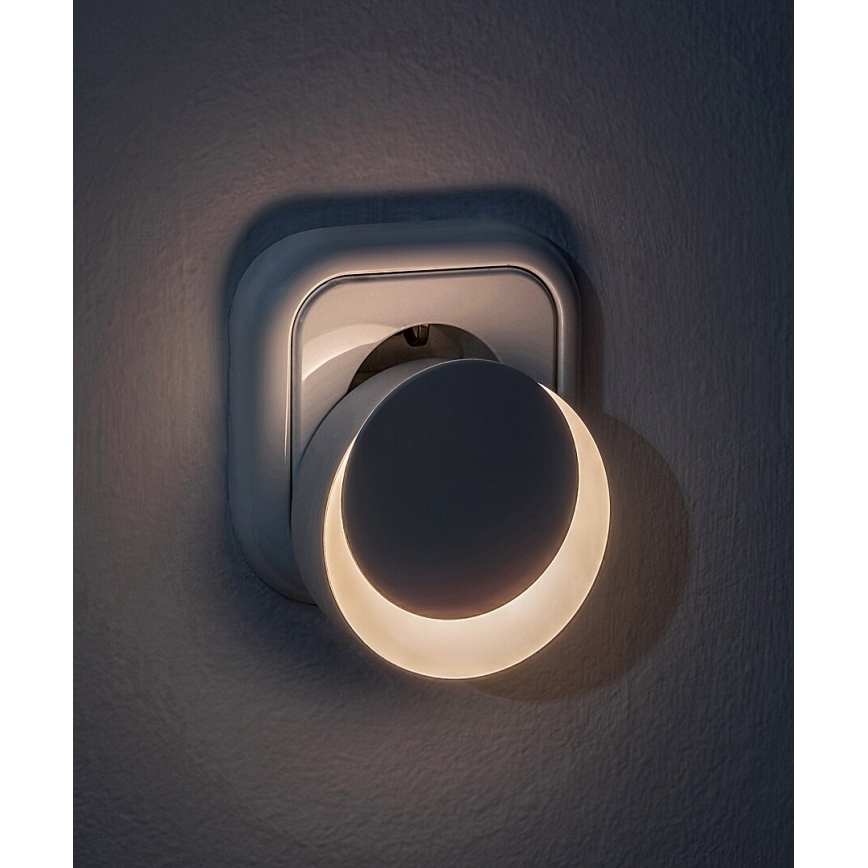Rabalux - LED Lampka nocna z czujnikiem zmierzchu do gniazdka LED/0,3W/230V 3000K
