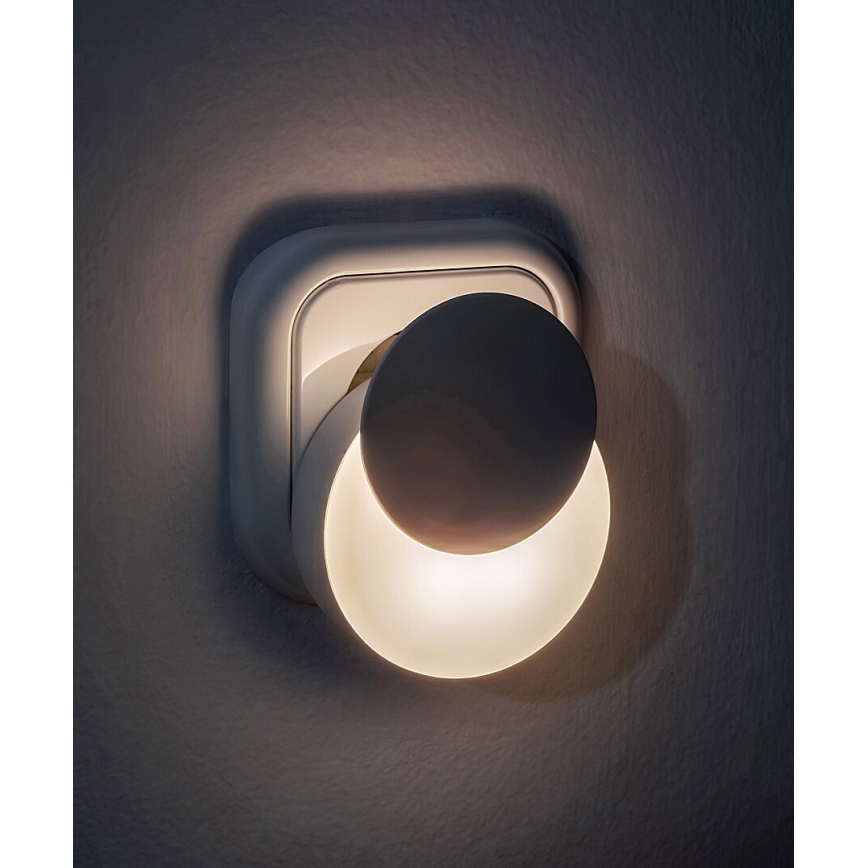 Rabalux - LED Lampka nocna z czujnikiem zmierzchu do gniazdka LED/0,3W/230V 3000K