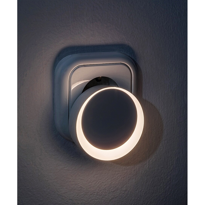 Rabalux - LED Lampka nocna z czujnikiem zmierzchu do gniazdka LED/0,3W/230V 3000K