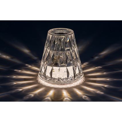 Rabalux - LED RGB Ściemnialna akumulatorowa lampa stołowa LED/2W/5V/3xAAA 3000K