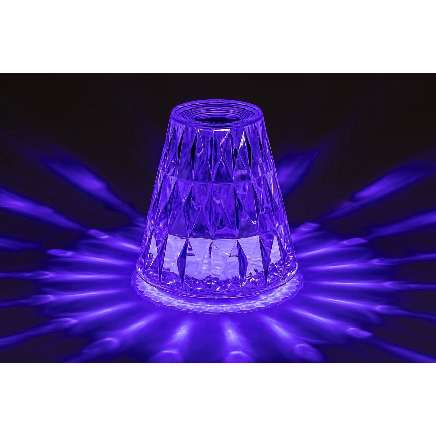 Rabalux - LED RGB Ściemnialna akumulatorowa lampa stołowa LED/2W/5V/3xAAA 3000K