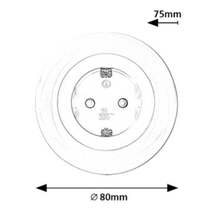 Rabalux - LED RGB Gniazdko z oświetleniem LED/0,54W/230V 3000K
