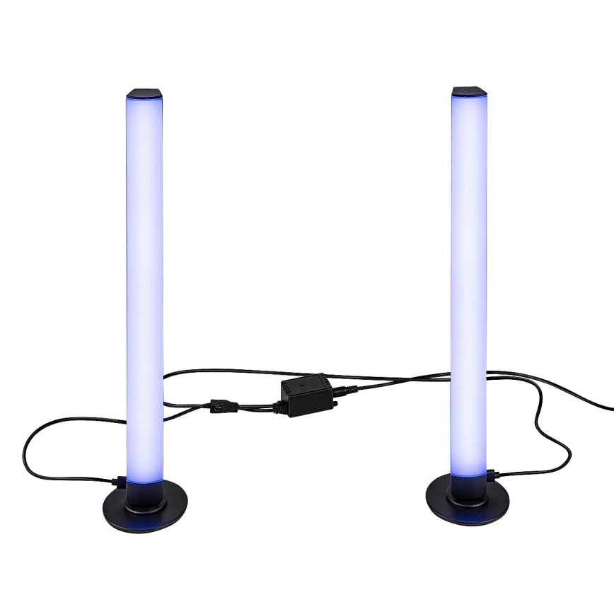 Rabalux - ZESTAW 2x LED RGB Lampa ściemnialna stołowa PACO LED/5W/5V + Pilot zdalnego sterowania