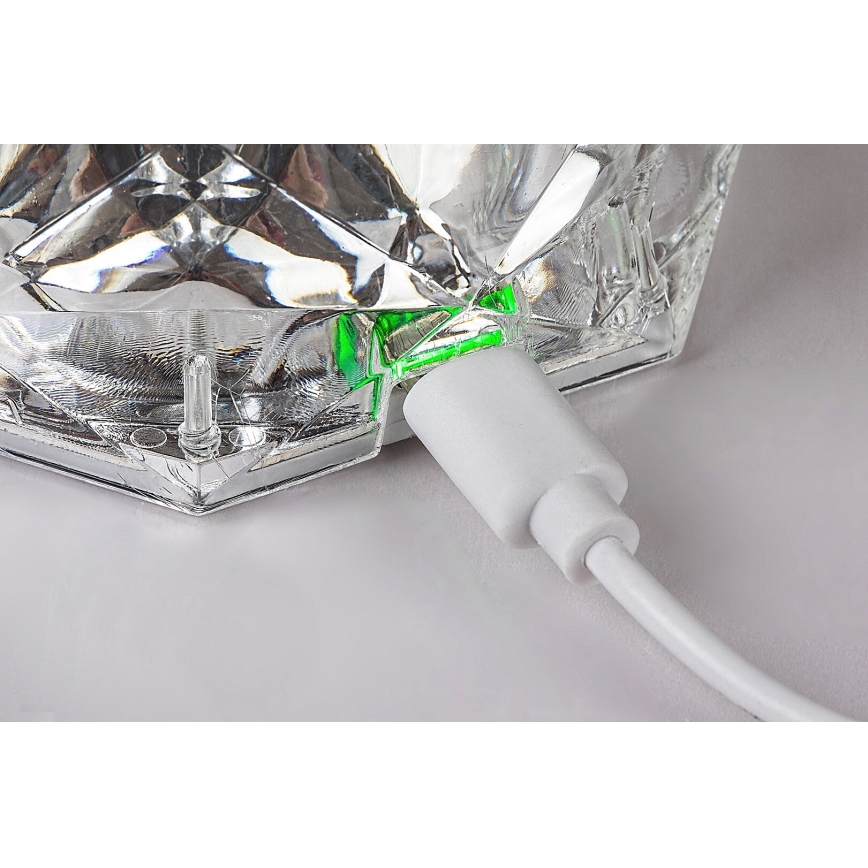 Rabalux 76015 - LED RGB Ściemnialna akumulatorowa lampa stołowa SIGGY LED/1,5W/3,7V 800 mAh