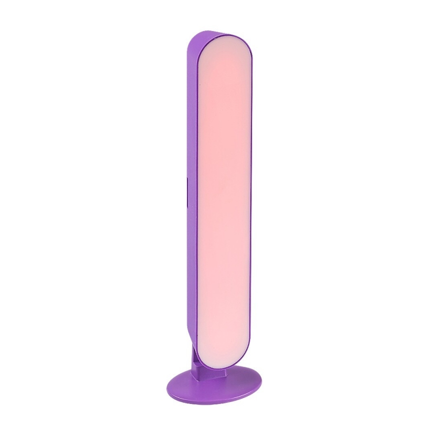Rabalux - LED RGB Regulowana lampka biurkowa LED/3W/5V fioletowa + pilot do zdalnego sterowania