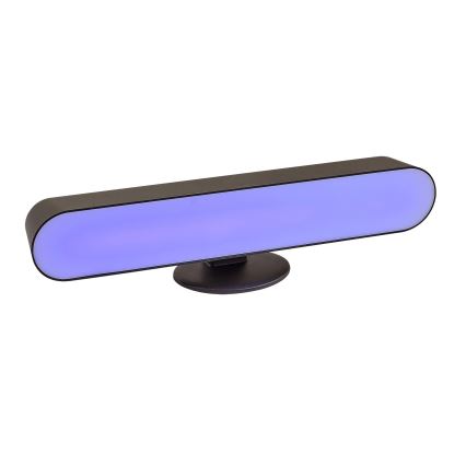 Rabalux - LED RGB Regulowana lampa stołowa LED/3W/5V czarna + pilot do zdalnego sterowania