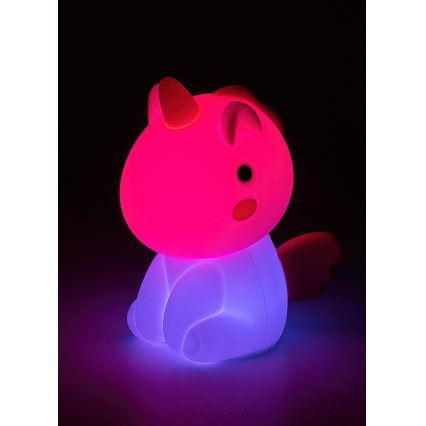 Rabalux - LED RGB Ściemnialna akumulatorowa dziecięca lampka stołowa LED/0,45W/5V