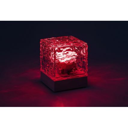 Rabalux - LED RGB Ściemnialna akumulatorowa lampa stołowa LED/1W/5V + pilot zdalnego sterowania